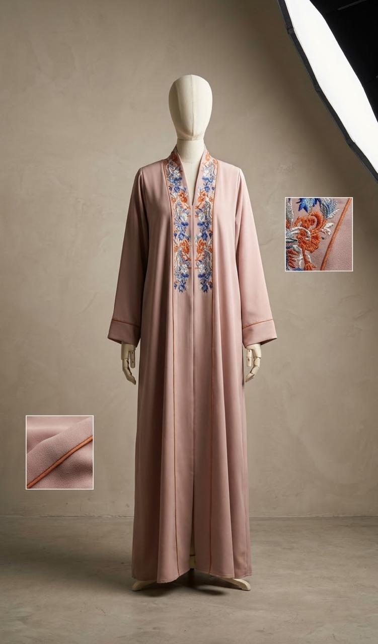 Blush Floral Abaya